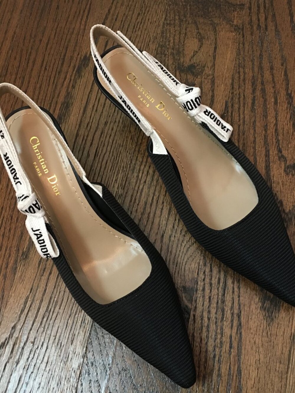 Dior Black J'Adior Slingback Pumps